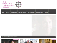 Tablet Screenshot of creativethinkingproject.org